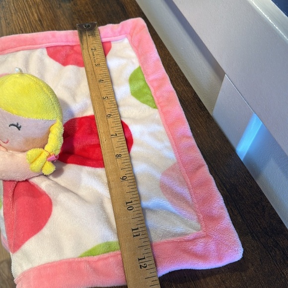 Carters Lovey Security Blanket Girl Doll Plush Blonde Pigtails Polka Dots 2012 - Picture 6 of 6